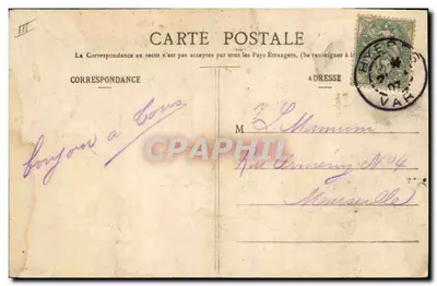 Hyères - A Postagem — Edição Poulain, n°171 — Verso