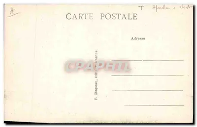 Guérande (Loire-Inf.) — Moinho de Créméour dito « Moinho do Diabo » — F. Chapeau, Nantes, n° 793 — Verso