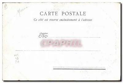 Camp de Châlons, le — campement avec phare et tentes — Librairie et Photographie Galien, Mourmelon — Verso