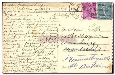 Porto di Sainte-Adresse — vista di velieri — Imp. R. Condom, n° 14 — Verso