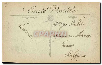 Statek rybacki na otwartym morzu — Dieppe — LL. nr 2024 — Rewers
