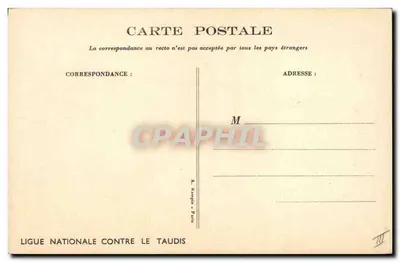 Enfants jouant dans une flaque d'eau — illustration de Noël Lévy — Ligue Nationale Contre le Taudis — Verso