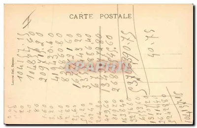 Carnac - Wyrównania Ménezec — Stara pocztówka n°2396, wydawca Laurent-Nel, Rennes — Rewers
