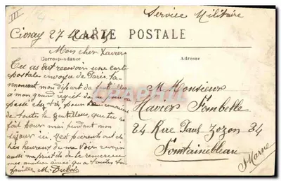 Civray — Dolmen van de Pierre Pèse — Lib. Pap. Kug Texeieau — Civray — Achterkant
