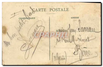 Artillerie montée et les obstacles — Franchissement d'un Chemin étroit et encaissé — Librairie Militaire Guérin, Mourmelon — Verso