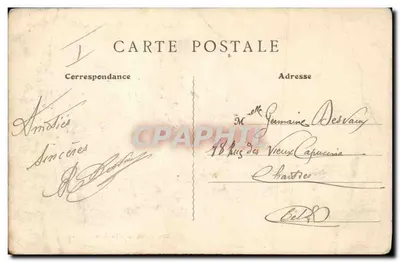 Campo de Auvours — Vista principal (lado Estrada de Saint-Calais) — Deuseley, editor — Le Mans — Verso