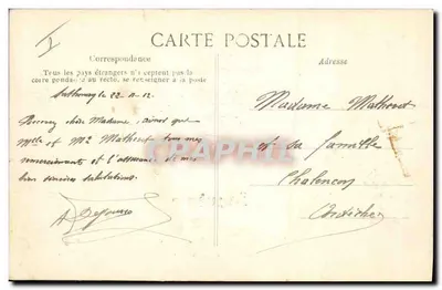 Lembrança de Sathonay — Editor C. D. L. Orez, número de série não visível — Verso
