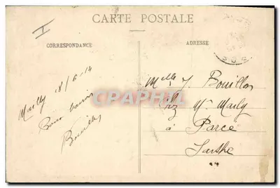 Gefechtsartillerie und Hindernisse — Ausgang aus dem Graben — Librairie Militaire Guérin, Mourmelon — Rückseite