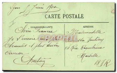 L'ARMÉE FRANÇAISE — Cuirassiers — LL. — Éditeur LL, n° 10 — Verso