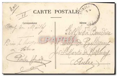Campo de Mailly — O Campo Ocupado — editor Varry-Mortillon — Verso