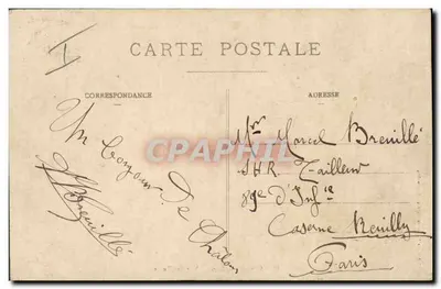 Campo de Châlons — Vista das Tendas — Livraria Militar Gudrini, Mourmelon — Verso