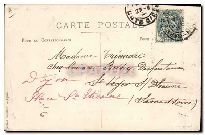 Grandes Manœuvres de l'Est — Officiers étrangers (Sept. 1904) — Chesnay, Phot. Dijon — Verso