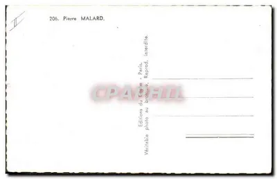 Pierre MALARD — portret — Éditions du Crêbe, Paryż, nr 206 — Rewers