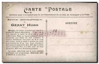 Gigant Hugo – Notatka biograficzna – Wydawca — Rewers