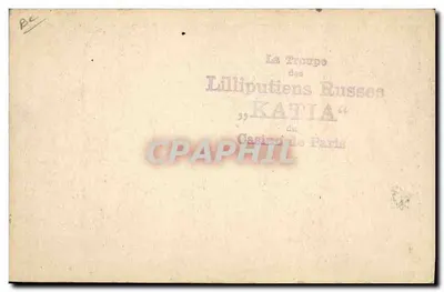 De Russische Lilliputgroep "KATIA" — Casino van Parijs — Achterkant