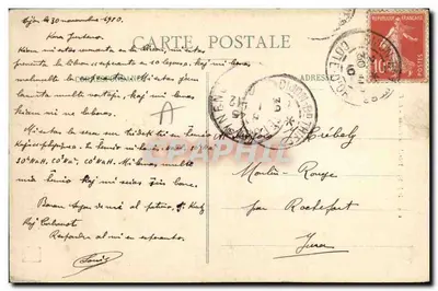 Dijon - Postkantoor — L.V., uitg. — n° 689 — Achterkant