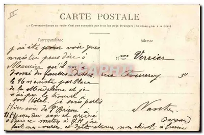 Rue de Carmeille — Sociedade Industrial dos Telefones — Levavlos-Perret — Verso