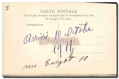 Dijon — Hotel das Postas — H. editor — Verso