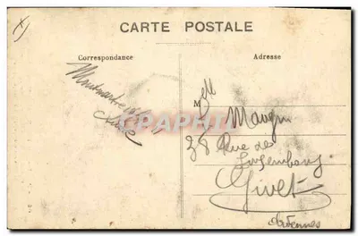 Paris-Montmartre — Moulin de la Galette no século XV — J. H. n° 0664 — Verso