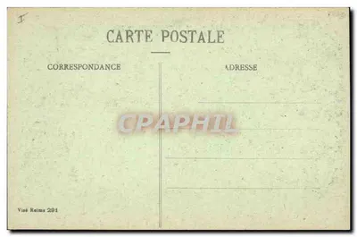 PONTAVERTE - A Moinha — Ruínas após a guerra — Coleção G. Dubois, Reims — Verso
