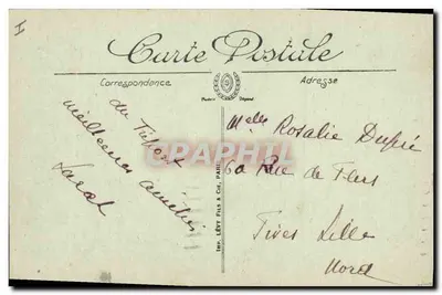 Le Tréport — A Flotilha dos Pescadores e a Entrada do Porto — LL. — N° 204 — Verso