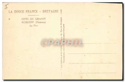 Roscoff (Finistère) — O Porto — Les Éditions d'Art Yvock, Paris — Verso