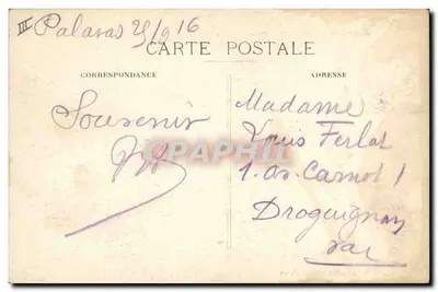 Palavas-les-Flots — El Gran Canal — Editor J. Claraparede, Palavas — Reverso