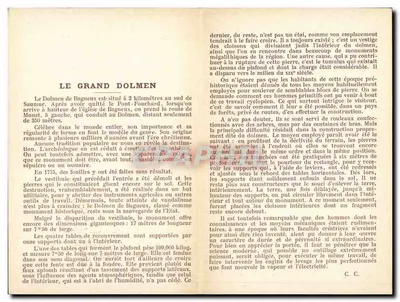 索米尔 — 巴涅克斯的巨石墓 — C. Charter 出版，索米尔 — 背面