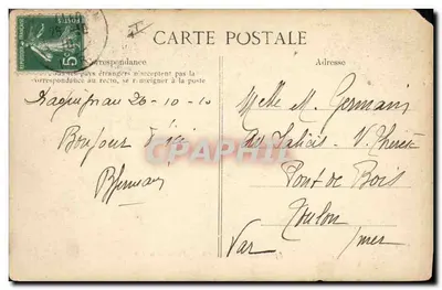 Draguignan — Pierre de la Fée — Éditeur E.P. n°856 — Verso
