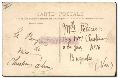 Draguignan - Pierre de la Fée (Ancien Dolmen Drudique) — Bilhete postal antigo n°1460 — Verso