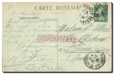 Langoiran (Gironde) — Monolito llamado Cep en los Jardines del Castillo Antiguo (siglo XIV) — Reverso