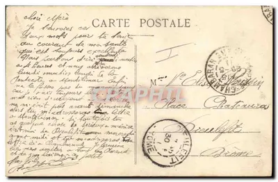 Campo de Chambaran (Isère) — Fim de período, preparativos para a saída — editor não identificado — Verso