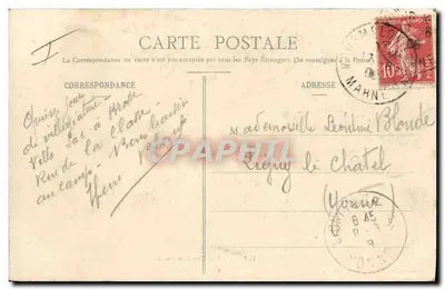 Camp de Châlons - Ansicht eines Lagerplatzes — Militärbuchhandlung Guérin, Mourmelon — Rückseite