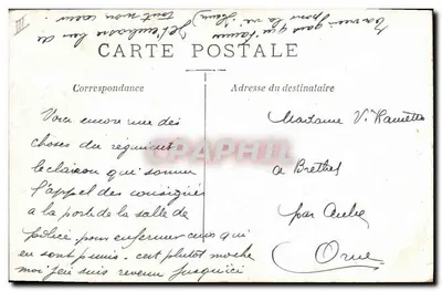 Soldato in uniforme — che chiede alla porta di una stanza di polizia — editore Snerck, n°34 — Verso