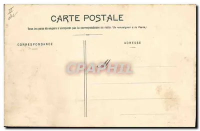 フランス陸軍 — 155mm短砲身砲の射撃訓練場（ゲル訓練場） — ガロシュ兄弟による写真版 トゥールーズ — 裏面