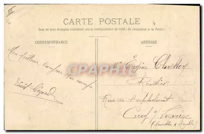 Campo de Châlons - Um canto de acampamento — Editor Militar Gourin, Mourmelon — Verso