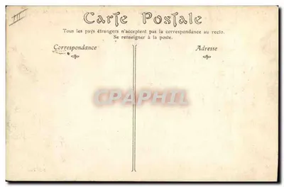 Campamento de LA COURTINE — General y su Estado Mayor — Reverso