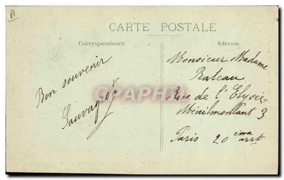 Le Creusot — Usines Schneider — Canon de campagne à tir rapide — A. Duret, imprimeur-éditeur — Verso