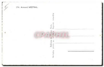 Armand Mestral — portret — Editions du Globe, Paris, n°294 — Rewers