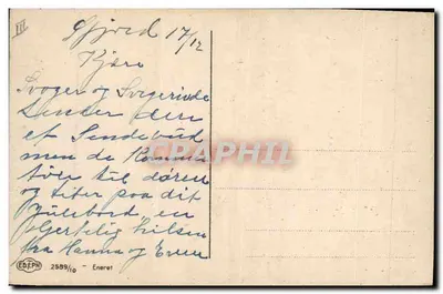 Família diante de uma janela — Natal — Editor Eneret, n° 2589/10 — Verso
