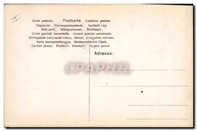 La Charmense d'Ascagne — Temat: kobieta w stroju orientalnym otoczona ptakami — wydawca: La Charmense d'Ascagne — Rewers