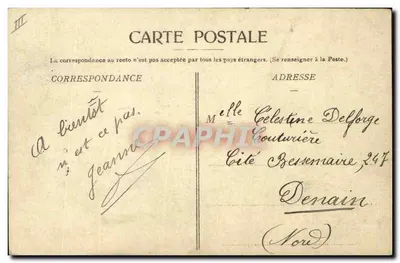 Roubaix — Wielka Poczta — Wydawca Gant, nr 16 — Rewers