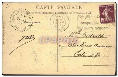 LILLE - Hotel pocztowy - E. C. - n°106 — Rewers