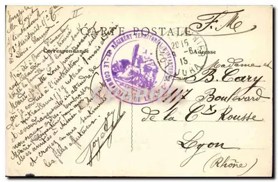 Lons-le-Saunier (Jura) — Hotel Pocztowy — B. F., Paryż — Rewers