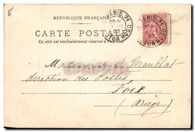 Diable vert avec trident — Carte postale humoristique — éditeur non visible — Verso