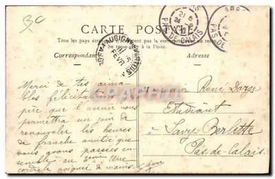 Około ARRAS — Młyn Achicourt — B. D., Roubaix. — Rewers