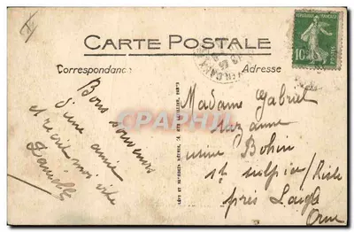 Saint-Valéry-en-Caux — Chalutier wychodzący z portu — LL — Rewers
