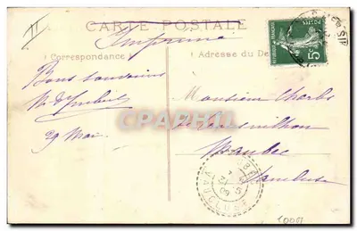 Boulogne-sur-Mer — Saída do Navio de Folkestone — A.A. n°26 — Verso