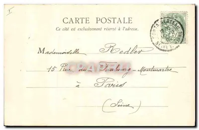 Żegnanie w Fontainebleau — 1814 — B.F. PARYŻ — Rewers