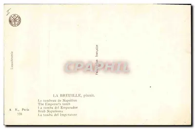O túmulo de Napoleão — ilustração — Luxochromie, Paris, n° 538 — Verso